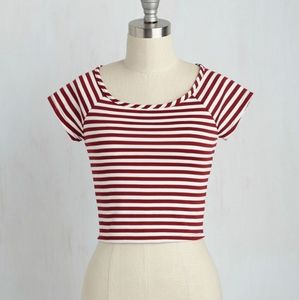 Roller Derby Date Striped Top